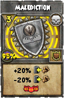 Wizard101 Death spell card: Malediction, Spell ID 11891