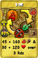 Wizard101 Fire spell card: Link, Spell ID 11897