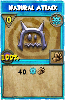 Wizard101 Ice spell card: Natural Attack, Spell ID 11899