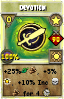 Wizard101 Star spell card: Devotion, Spell ID 11900