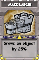 Wizard101 School 16 spell card: Make Larger, Spell ID 11942