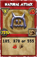 Wizard101 Fire spell card: Natural Attack, Spell ID 11944