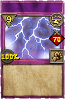 Wizard101 Storm spell card: Hierophant - Clear HOTs, Spell ID 11957
