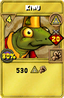 Wizard101 Myth spell card: Kiwu, Spell ID 11969