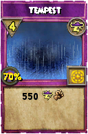 Wizard101 Storm spell card: Tempest, Spell ID 11978
