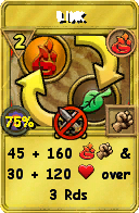 Wizard101 Fire spell card: Link, Spell ID 11981