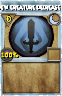 Wizard101 Moon spell card: Shadow Creature Decrease Level, Spell ID 11994