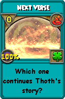 Wizard101 Fire spell card: Next Verse, Spell ID 11997