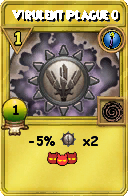 Wizard101 Cantrips spell card: Virulent Plague 0, Spell ID 11710