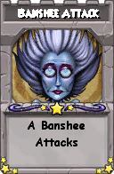 Wizard101 School 16 spell card: Banshee Attack, Spell ID 11115