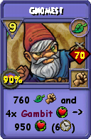 Wizard101 Life spell card: Gnomes!, Spell ID 11897