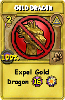 Wizard101 Myth spell card: Gold Dragon, Spell ID 11792