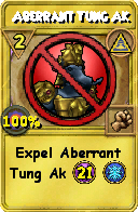 Wizard101 Myth spell card: Aberrant Tung Ak, Spell ID 11560