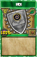 Wizard101 Life spell card: Hex, Spell ID 11001