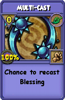 Wizard101 Life spell card: Multi-cast, Spell ID 11475