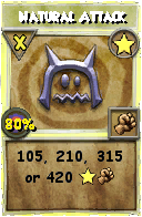 Wizard101 Star spell card: Natural Attack, Spell ID 11156