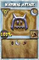 Wizard101 Moon spell card: Natural Attack, Spell ID 11400