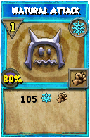 Wizard101 Ice spell card: Natural Attack, Spell ID 11349