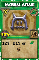 Wizard101 Life spell card: Natural Attack, Spell ID 11742