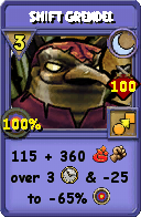 Wizard101 Moon spell card: Shift Grendel, Spell ID 11238