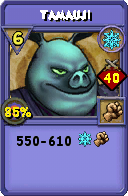Wizard101 Ice spell card: Tamauji, Spell ID 11493