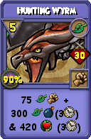 Wizard101 Life spell card: Hunting Wyrm, Spell ID 11707
