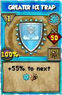 Wizard101 Ice spell card: Greater Ice Trap, Spell ID 12024