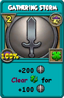 Wizard101 Storm spell card: Gathering Storm, Spell ID 12035