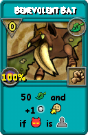 Wizard101 Life spell card: Benevolent Bat, Spell ID 12039