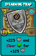 Wizard101 Ice spell card: Disarming Trap, Spell ID 12040