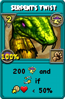 Wizard101 Storm spell card: Serpent's Twist, Spell ID 12047