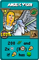 Wizard101 Life spell card: Angelic Vigor, Spell ID 12048