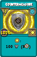 Wizard101 Ice spell card: Countermeasure, Spell ID 12051