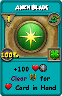 Wizard101 Life spell card: Ankh Blade, Spell ID 12058