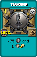 Wizard101 Death spell card: Stanchion, Spell ID 12065