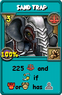 Wizard101 Balance spell card: Sand Trap, Spell ID 12072