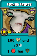 Wizard101 Storm spell card: Feeding Frenzy, Spell ID 12077