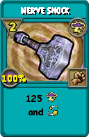 Wizard101 Storm spell card: Nerve Shock, Spell ID 12079