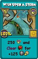 Wizard101 Storm spell card: Wish Upon a Storm, Spell ID 12090
