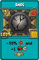 Wizard101 Fire spell card: Smog, Spell ID 12101