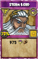 Wizard101 Storm spell card: Storm Lord, Spell ID 12109