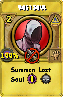 Wizard101 Myth spell card: Lost Soul, Spell ID 12118