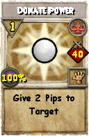 Wizard101 Balance spell card: Donate Power, Spell ID 12119