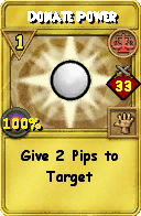 Wizard101 Balance spell card: Donate Power, Spell ID 12120
