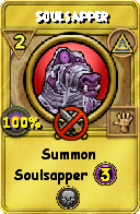 Wizard101 Myth spell card: Soulsapper, Spell ID 12121