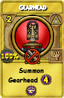Wizard101 Myth spell card: Gearhead, Spell ID 12122