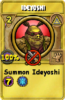 Wizard101 Myth spell card: Ideyoshi, Spell ID 12126