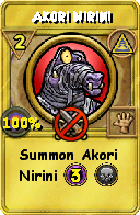 Wizard101 Myth spell card: Akori Nirini, Spell ID 12129