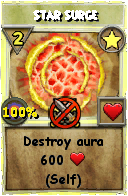 Wizard101 Star spell card: Star Surge, Spell ID 12130
