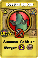 Wizard101 Myth spell card: Gobbler Gorger, Spell ID 12146